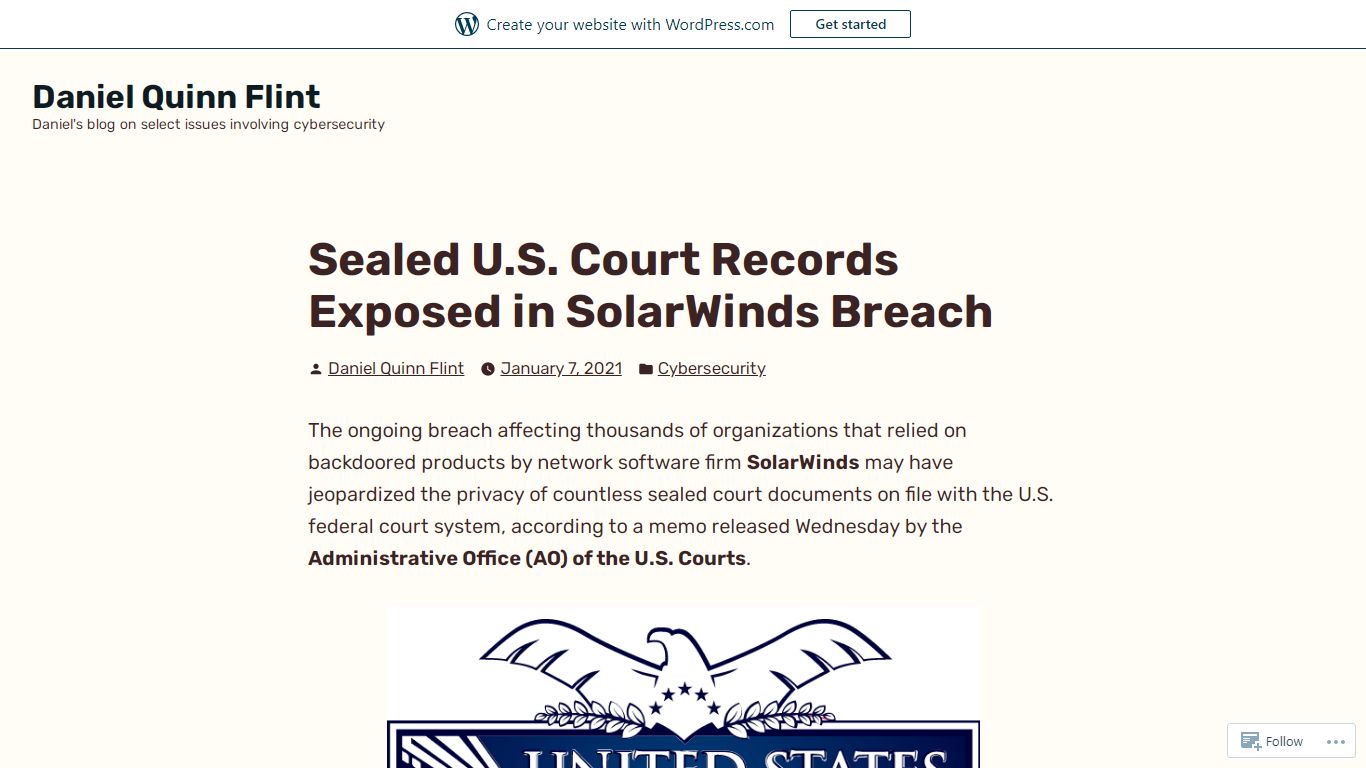 Sealed U.S. Court Records Exposed in SolarWinds Breach